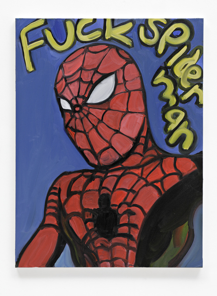 James Franco, "Fuck Spiderman 1" 2012, courtesy of Peres Projects