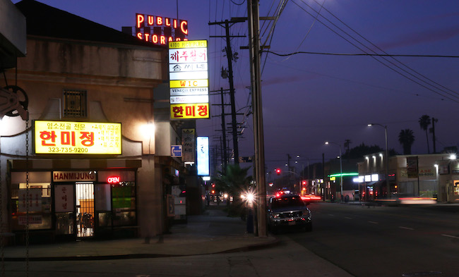 Shops on Pico Boulevard, 2015. Photo: Lex Brown.