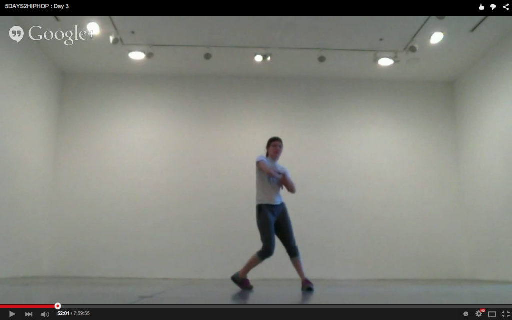 Kristy Baltezore. #5DAYS2HIPHOP, 2015; Screenshot of live-feed video: Kristy Baltezore.