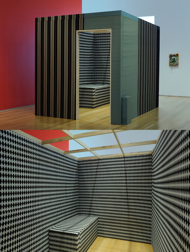 Rashawn Griffin. Dumpling, 2012; fabric, wood, foam, speakers, sound (43:33); 87.5 x 107.5 x 84 in.
