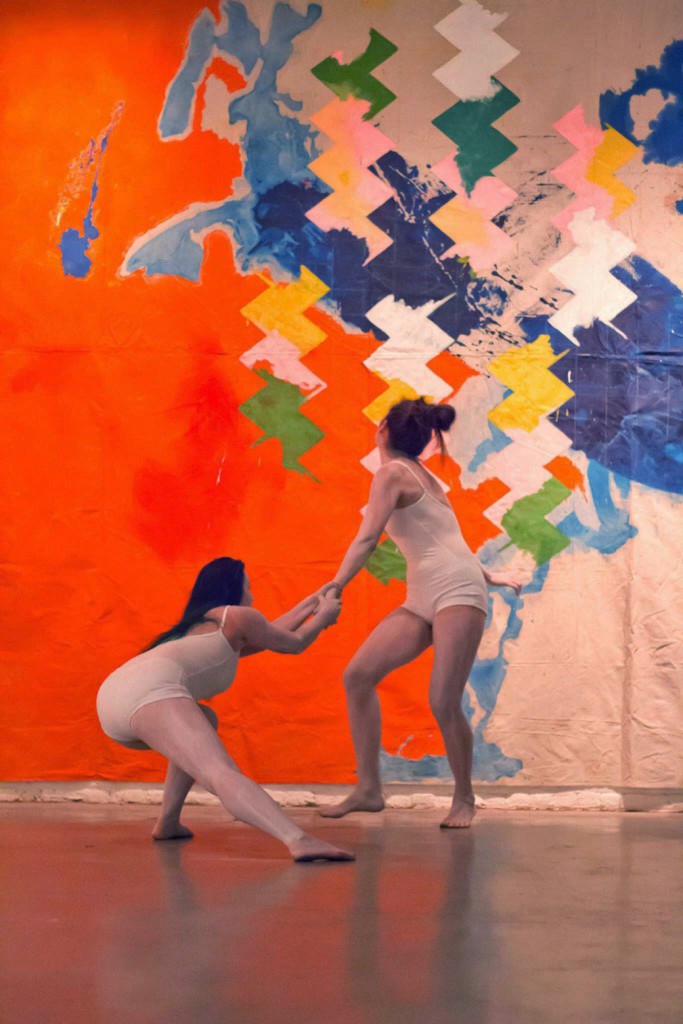 "The Revolution Will Be Painted" Paint/Dance Performance by Leah Raphael Curtis, Samadhi Arts Launch, Brooklyn, NY, August 29, 2015. 
