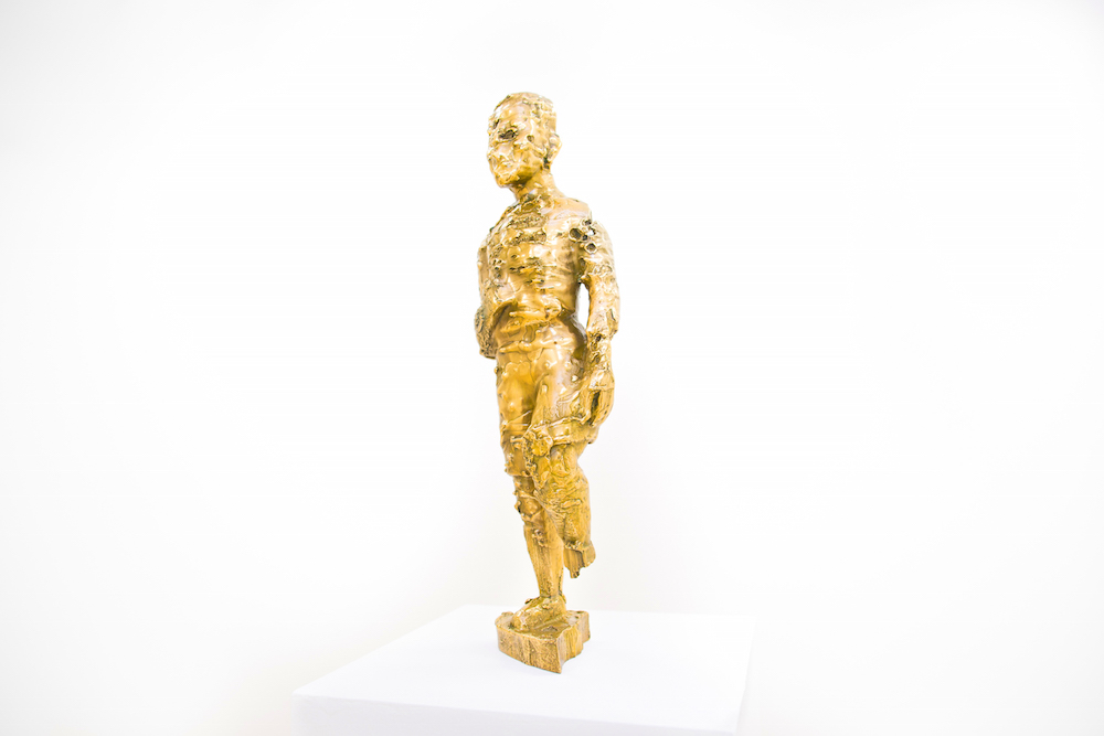 Sanford Biggers. BAM, 2015 Bronze, 19 x 6 x 4 inches. Courtesy of David Castillo Gallery.