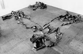 Richard Serra's "to tear." Tearing Lead From 1.00 to 1.47, 1968. Courtesy of the artist and David Zwirner.