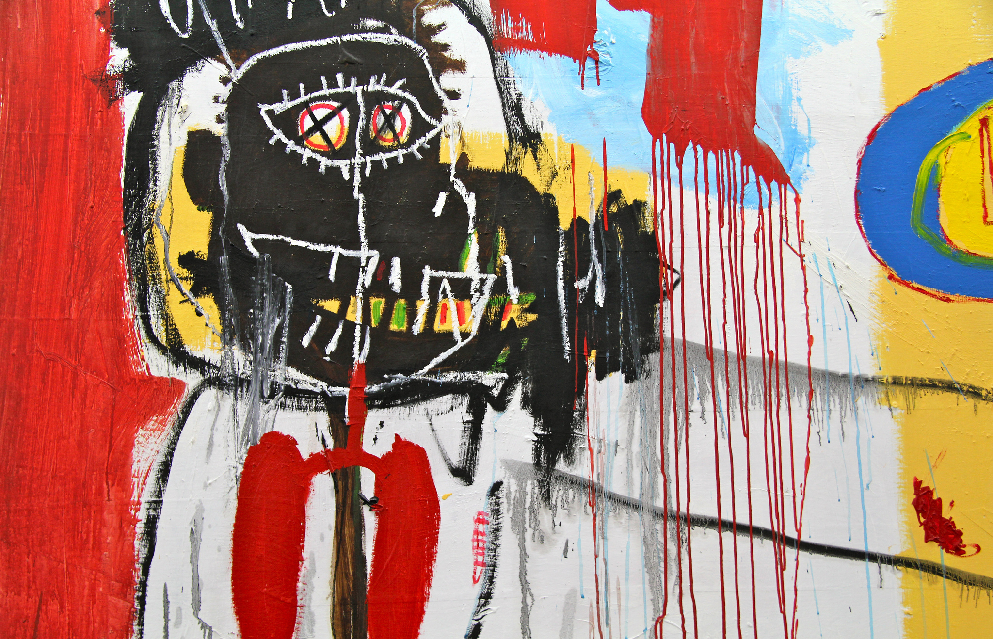 Jean-Michel Basquiat. Le Jour ni l’Heure, detail, 1988. Courtesy of Renaud Camus. 
