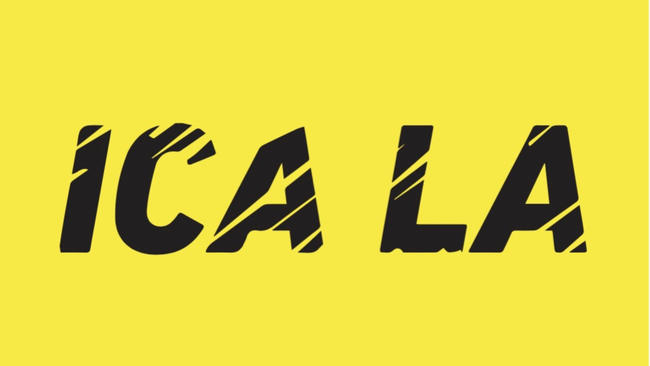 Mark Bradford's logo for the new ICA LA. (ICA LA). Image via the Los Angeles Times.